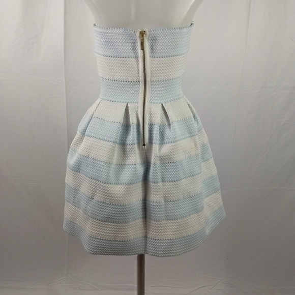 B. Smart Strapless blue/white Size 7/8 Dress B3/55 - Picture 2 of 7